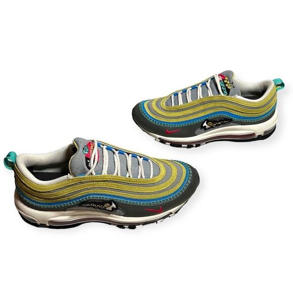 Nike Air Max 97 SE Men Shoes Iron Gray Yellow Wavy 8 main image 8